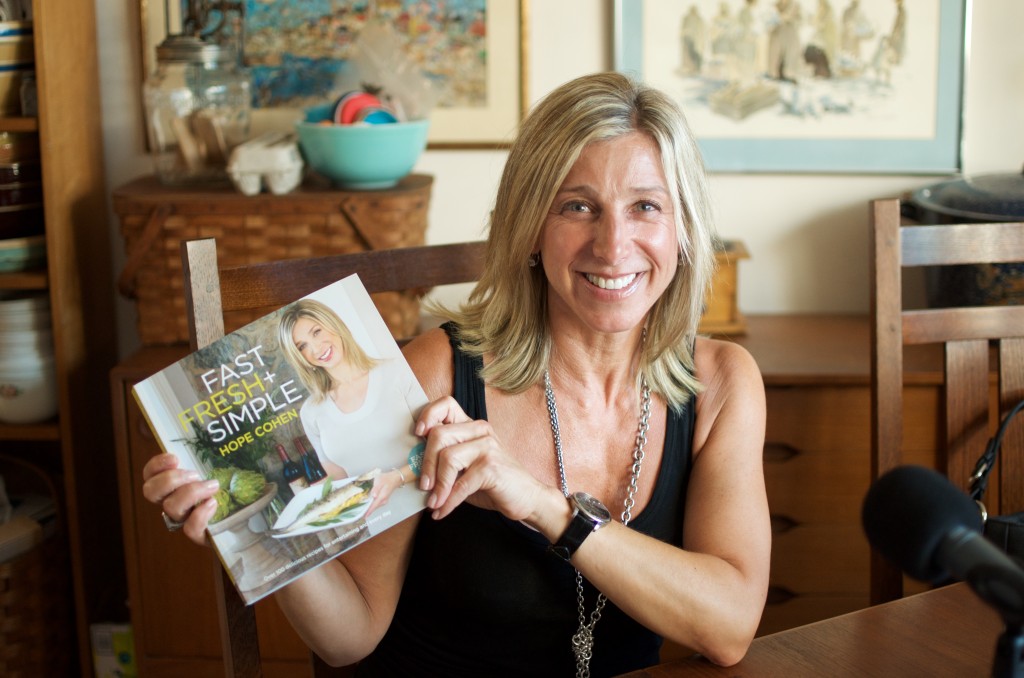 Hope Cohen with her book