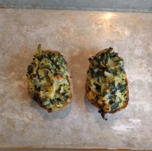 A recipe twice baked potato Joy made and enjoyed